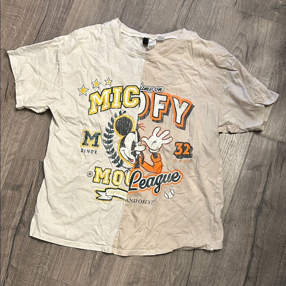 Divided Cream Graphic Tee